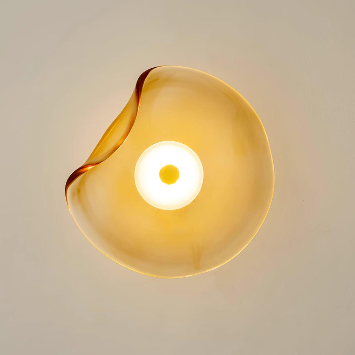 Kira Amber Glass Wall Light
