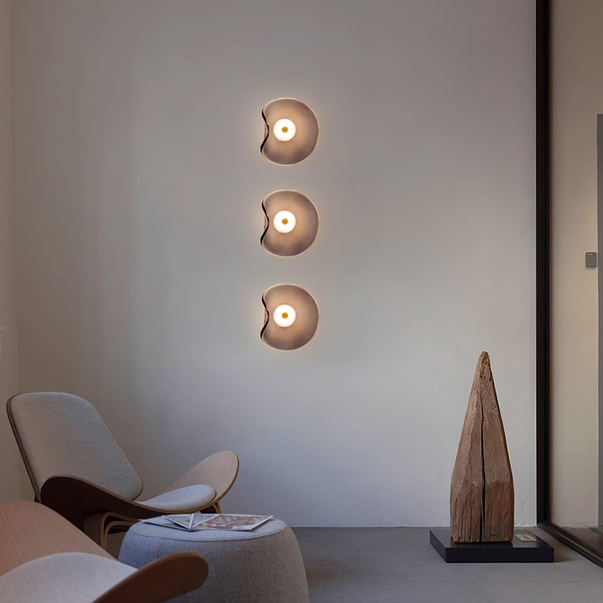 Kira Amber Glass Wall Light
