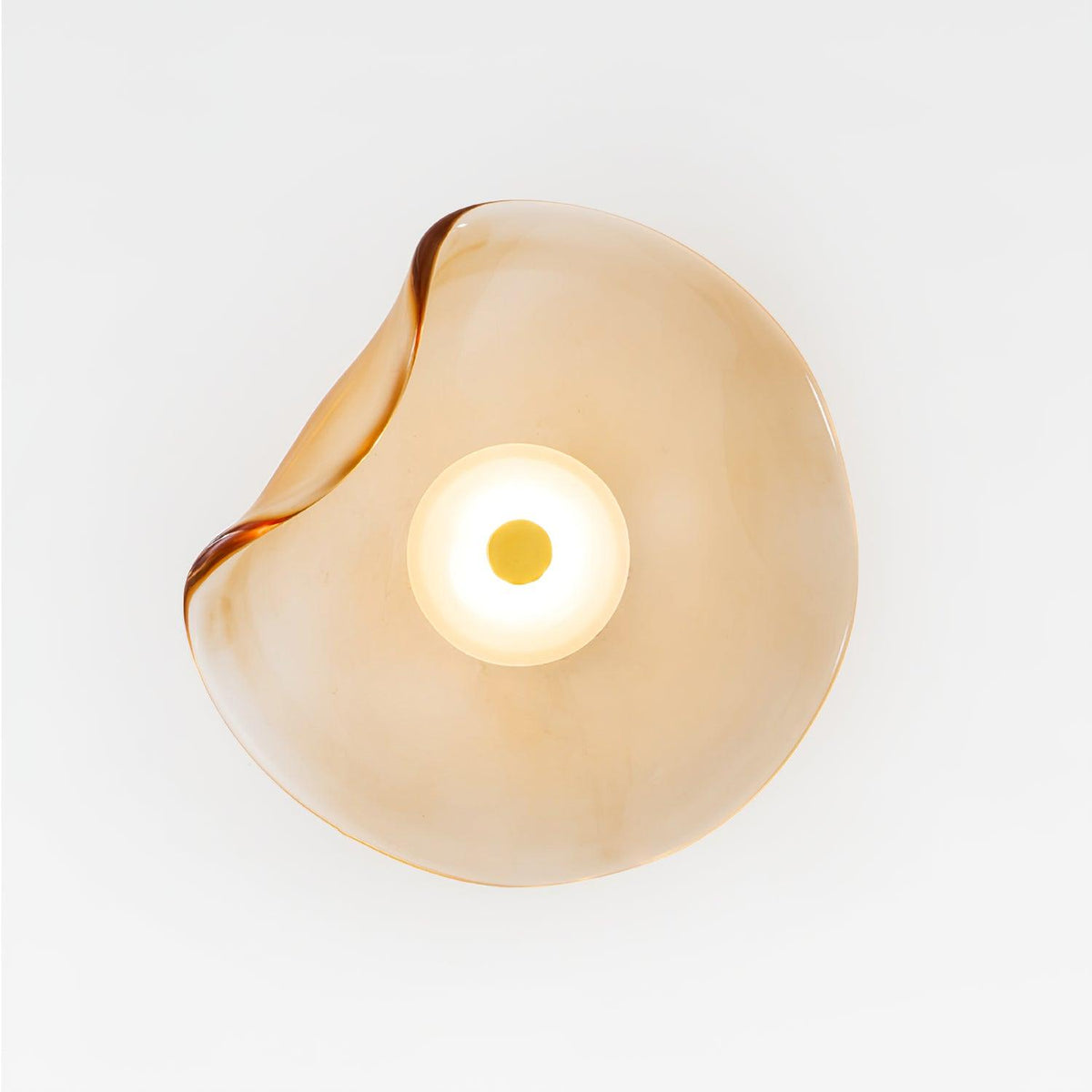Kira Amber Glass Wall Light