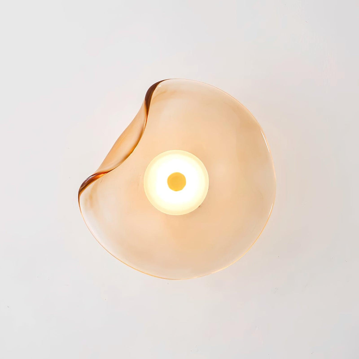 Kira Amber Glass Wall Light