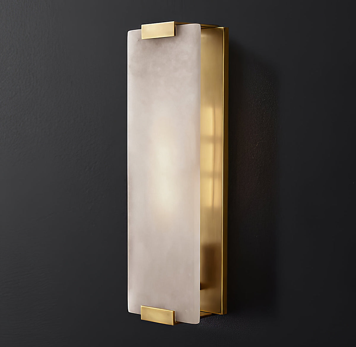 Velen Wall Lamp Alabaster Panel Glow