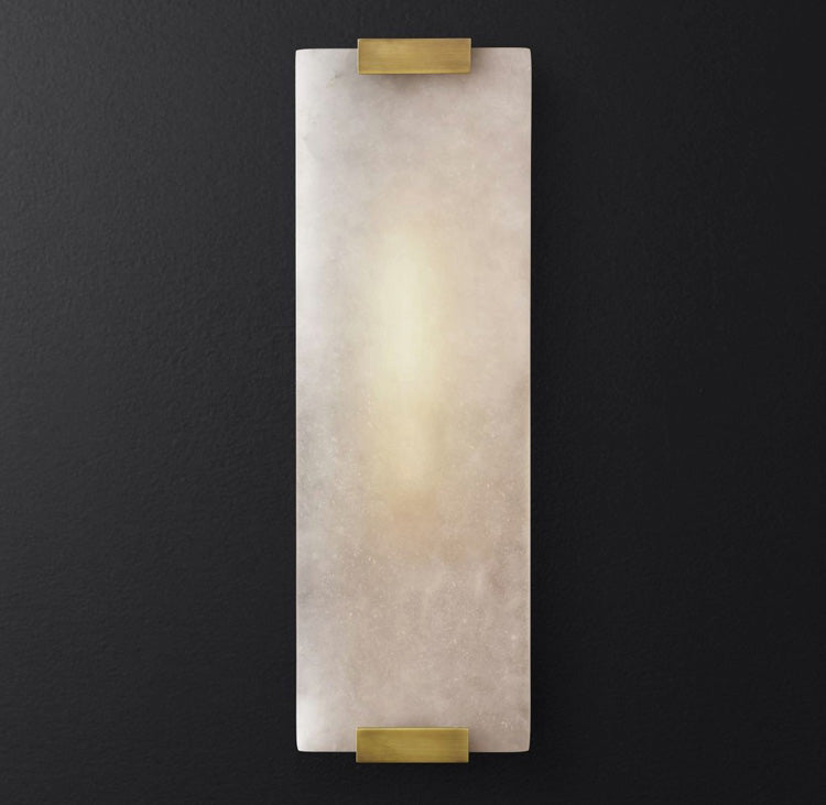 Velen Wall Lamp Alabaster Panel Glow