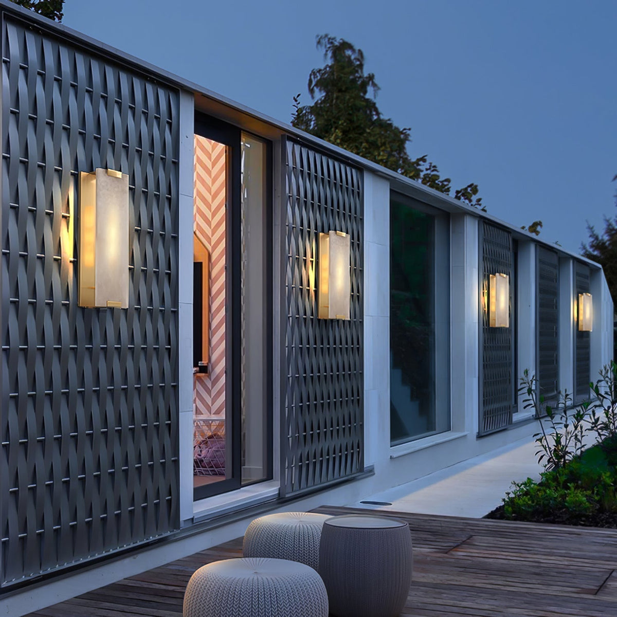Velen Wall Lamp Alabaster Panel Glow