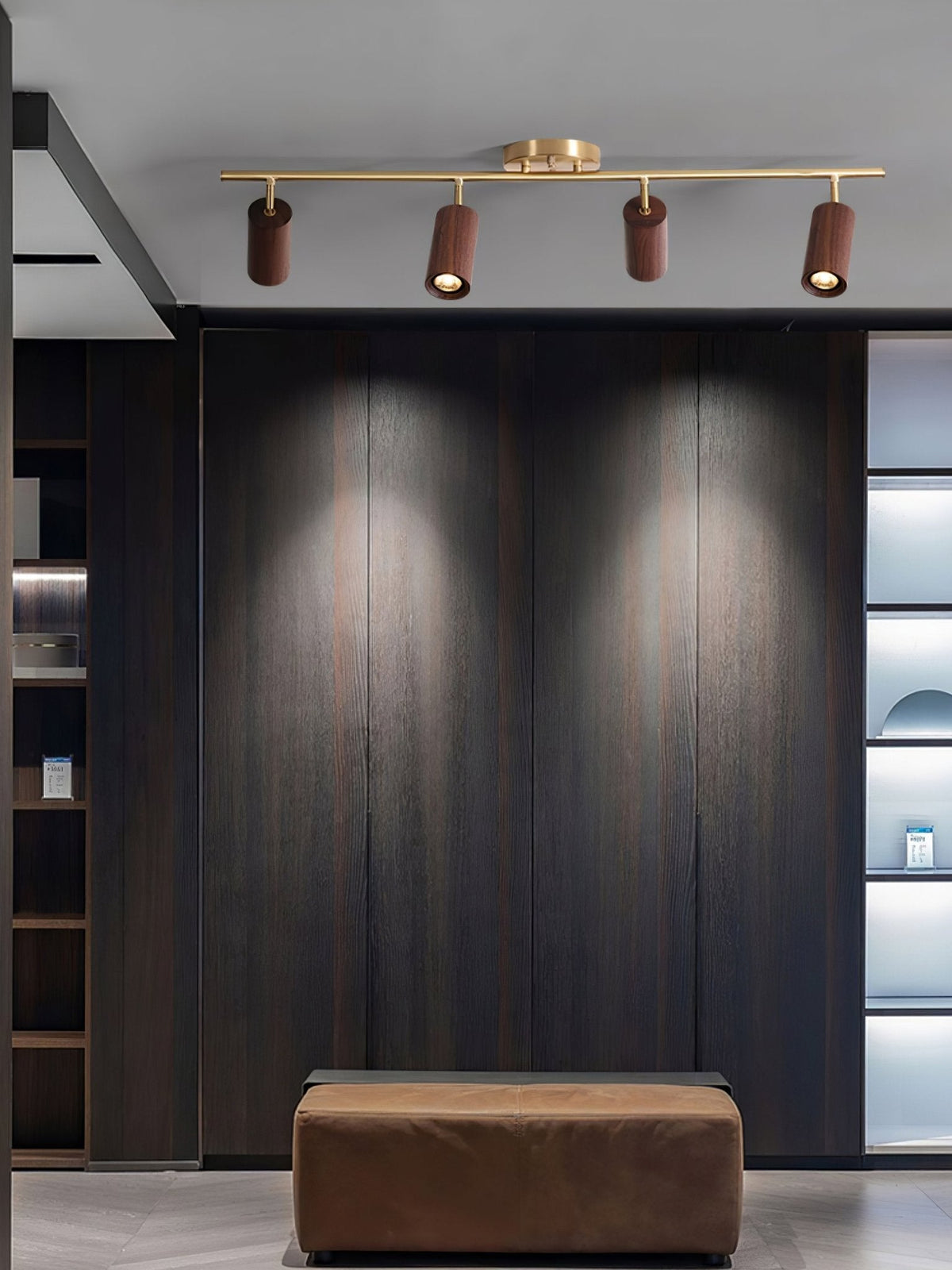 Usolila Modern Minimalist Wood Ceiling Light