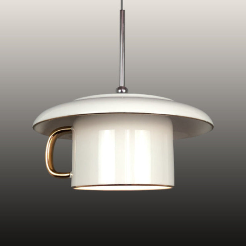 Vepilone Urban Cup Ceramic LED Pendant Light Living Room