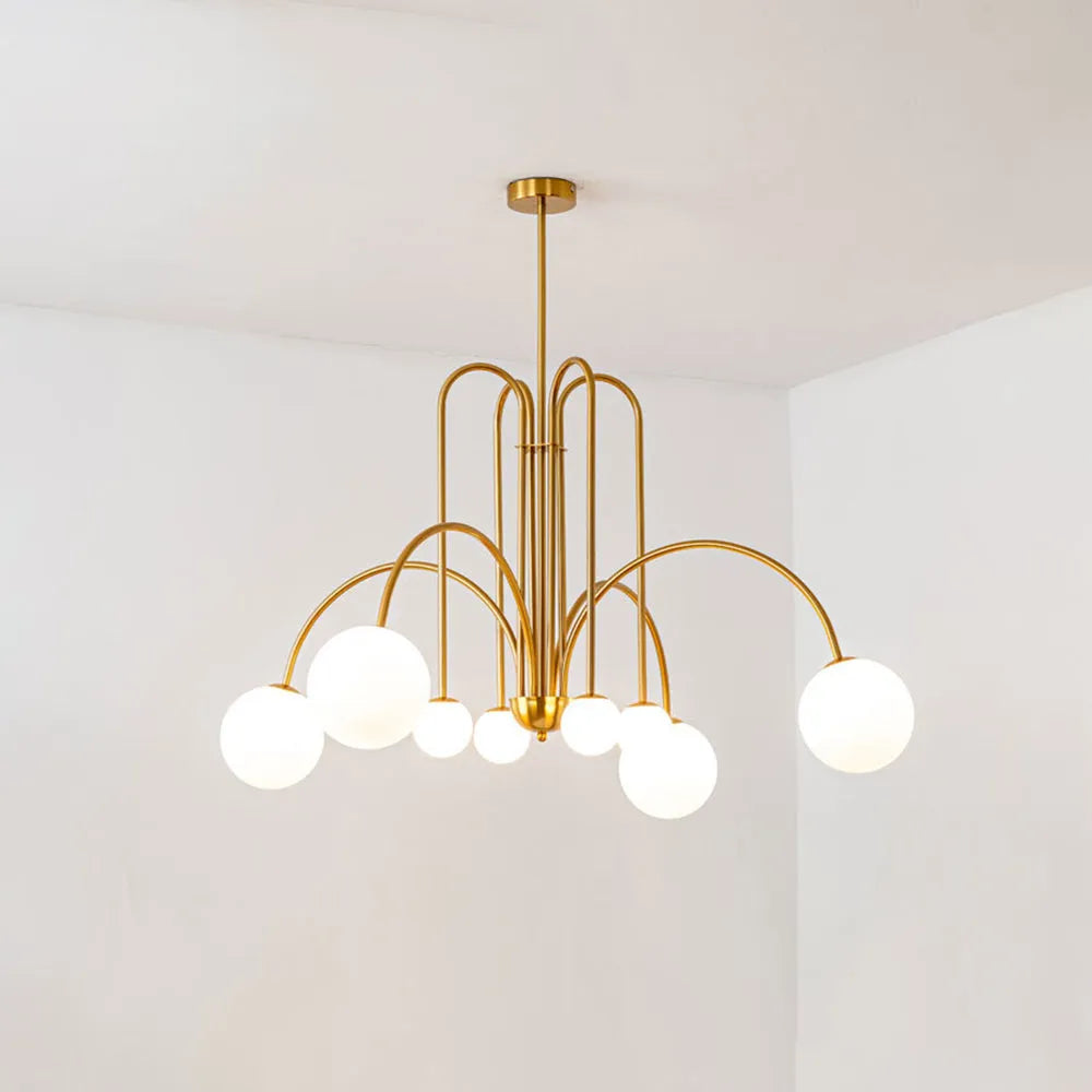 Arvyn Pendant Light Double Layer Glass Bubble-Neutral Decor