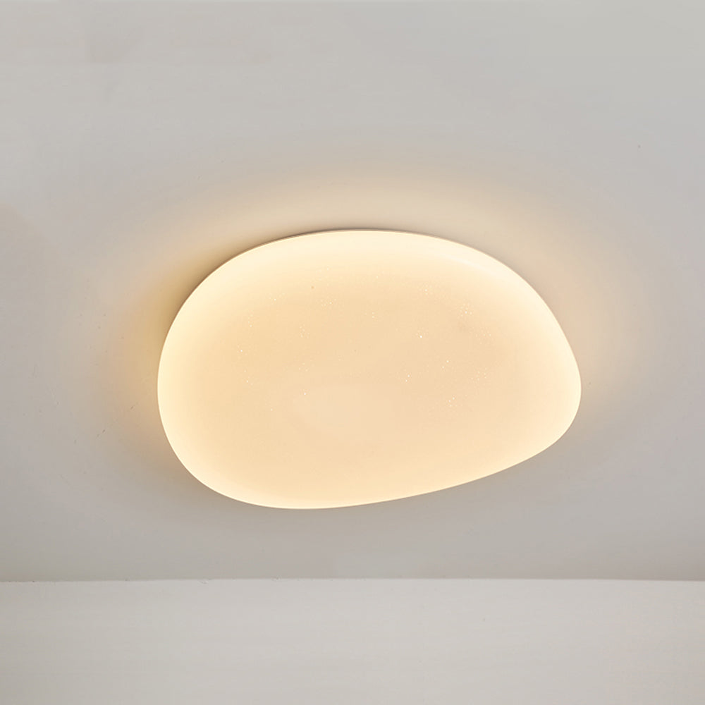 Raviq Flush Mount Ceiling Light, Pebbles Shape-Neutral Decor