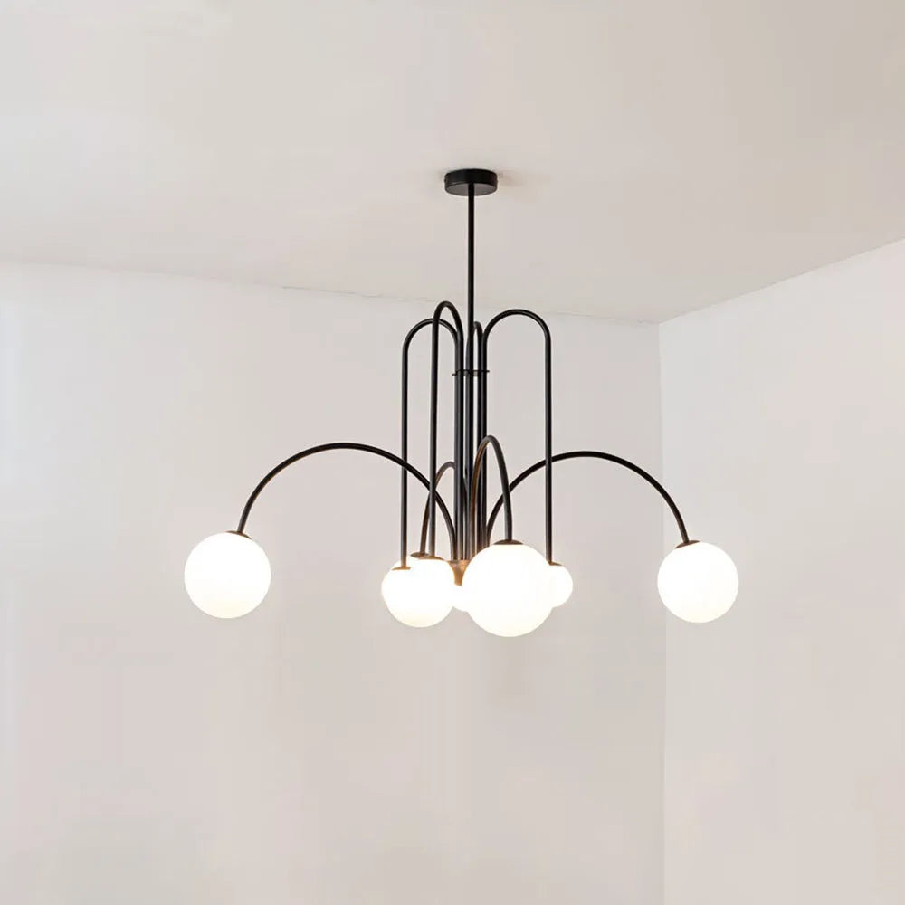 Arvyn Pendant Light Double Layer Glass Bubble-Neutral Decor