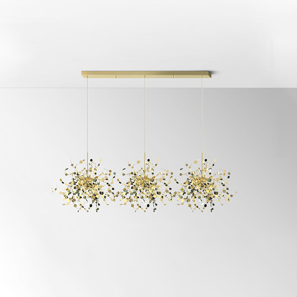 Tokumik Artsy Classy Cluster Fireworks Pendant Light, Stainless steel