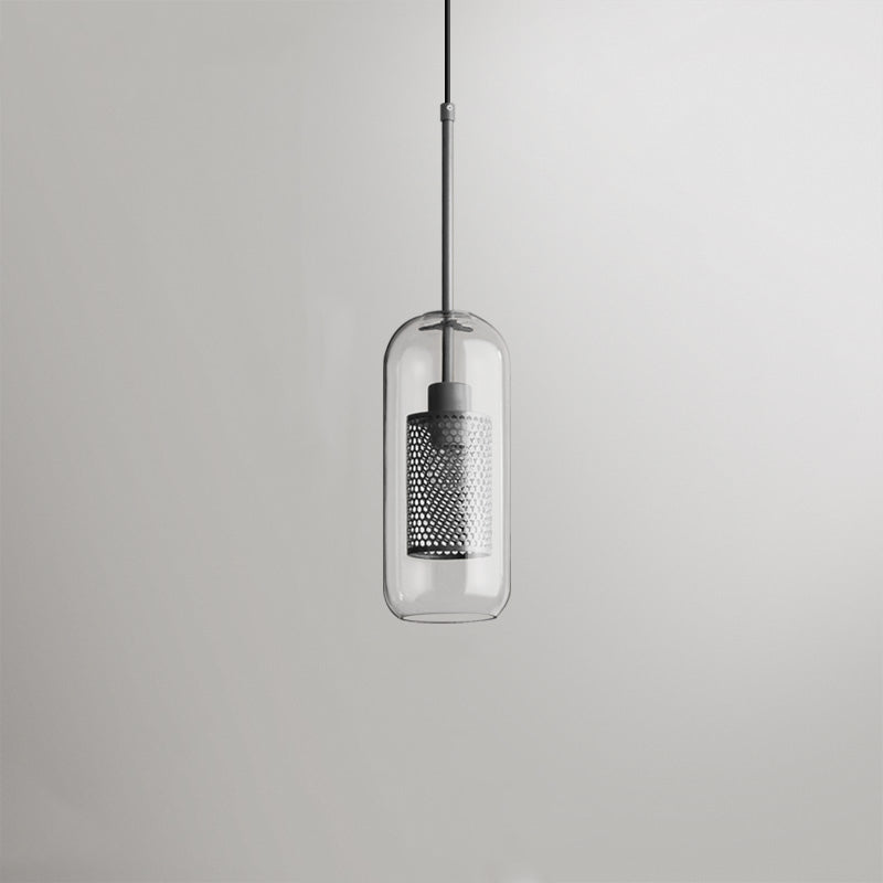 Nerel Contemporary Golden Pendant Light, Glass, Globe/Cylindric-Neutral Decor