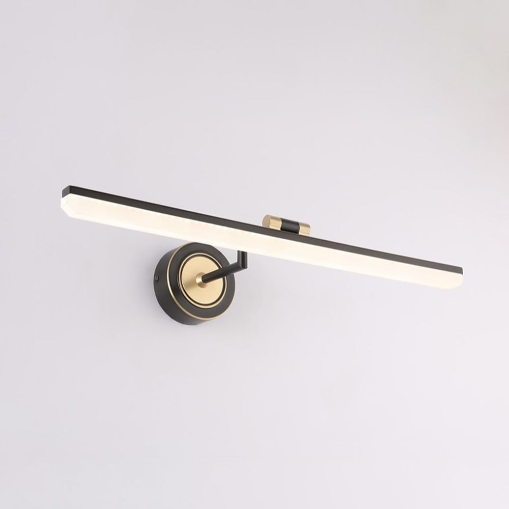 Ginovet Vintage Linear Metal/ Wall Lamp, Black/Gold