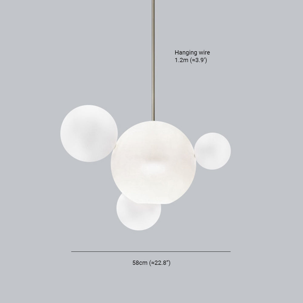 Tigitus Modern Bubble Cluster Pendant Light Gold