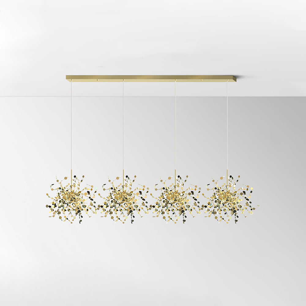 Tokumik Artsy Classy Cluster Fireworks Pendant Light, Stainless steel