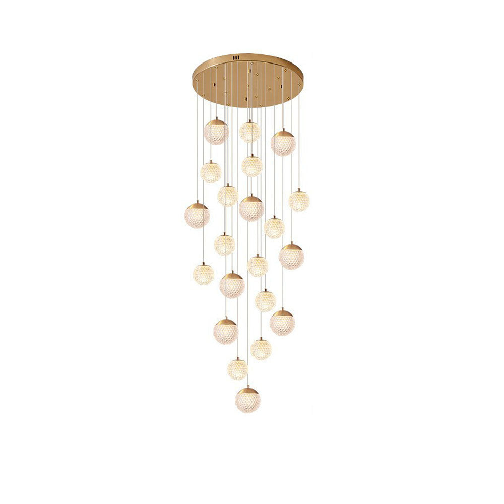 Cikakot Multi Staircase Modern Art Deco Pendant Light, Gold