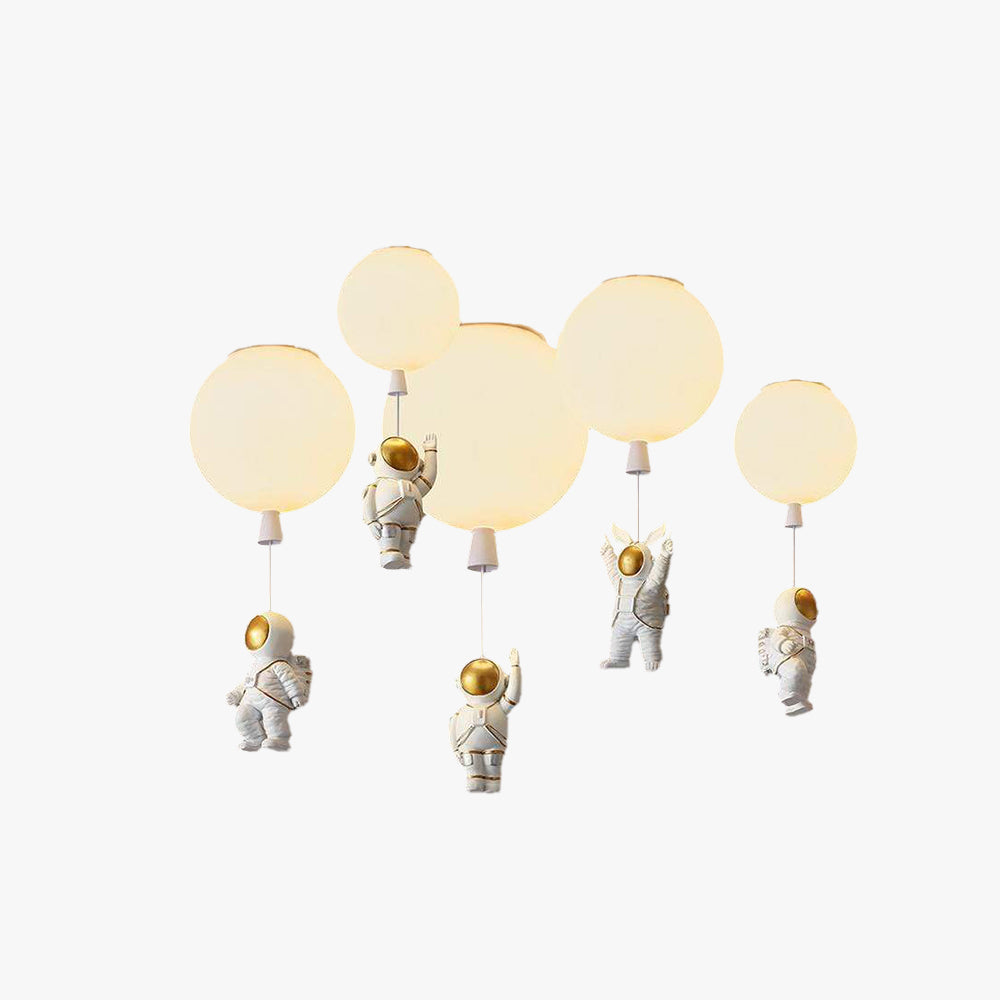 Fupogan Astronaut Balloon Flush Mount Ceiling Light, L 20/25/30/35cm