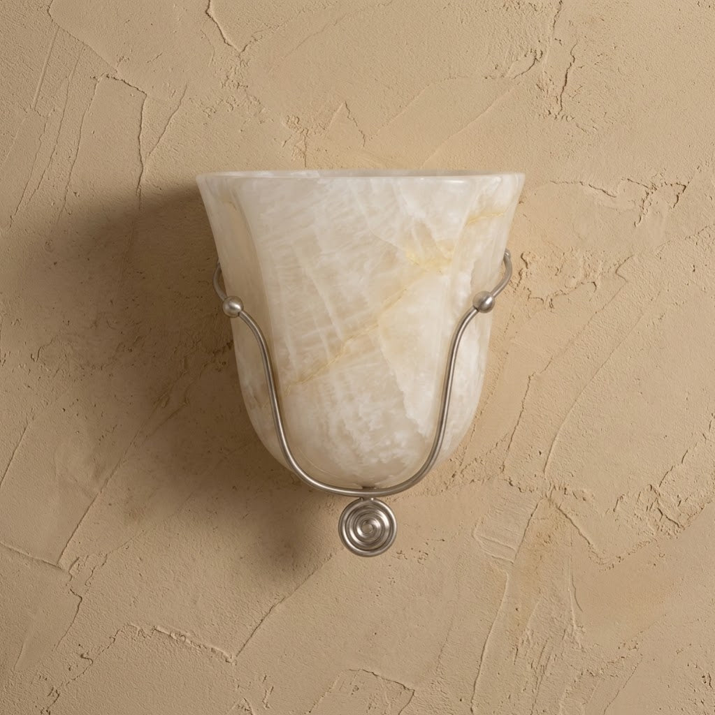 Perrincombe Alabaster Wall Sconce