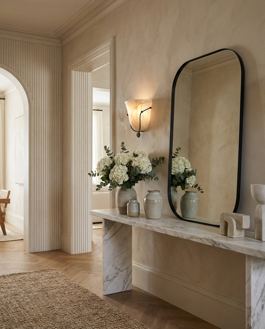 Perrincombe Alabaster Wall Sconce