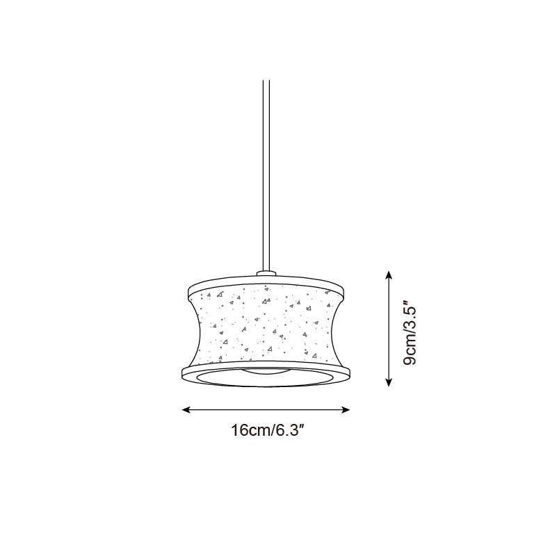 Noreria Pendant Lamp Travertine Sculptural