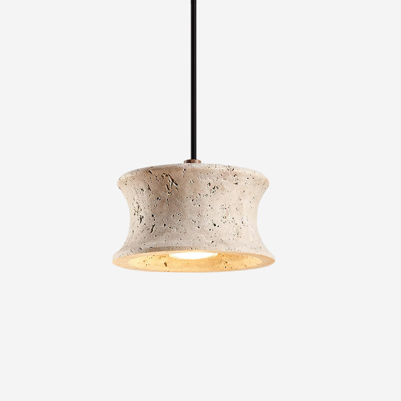 Noreria Pendant Lamp Travertine Sculptural