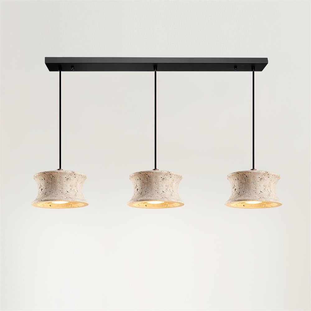 Noreria Pendant Lamp Travertine Sculptural