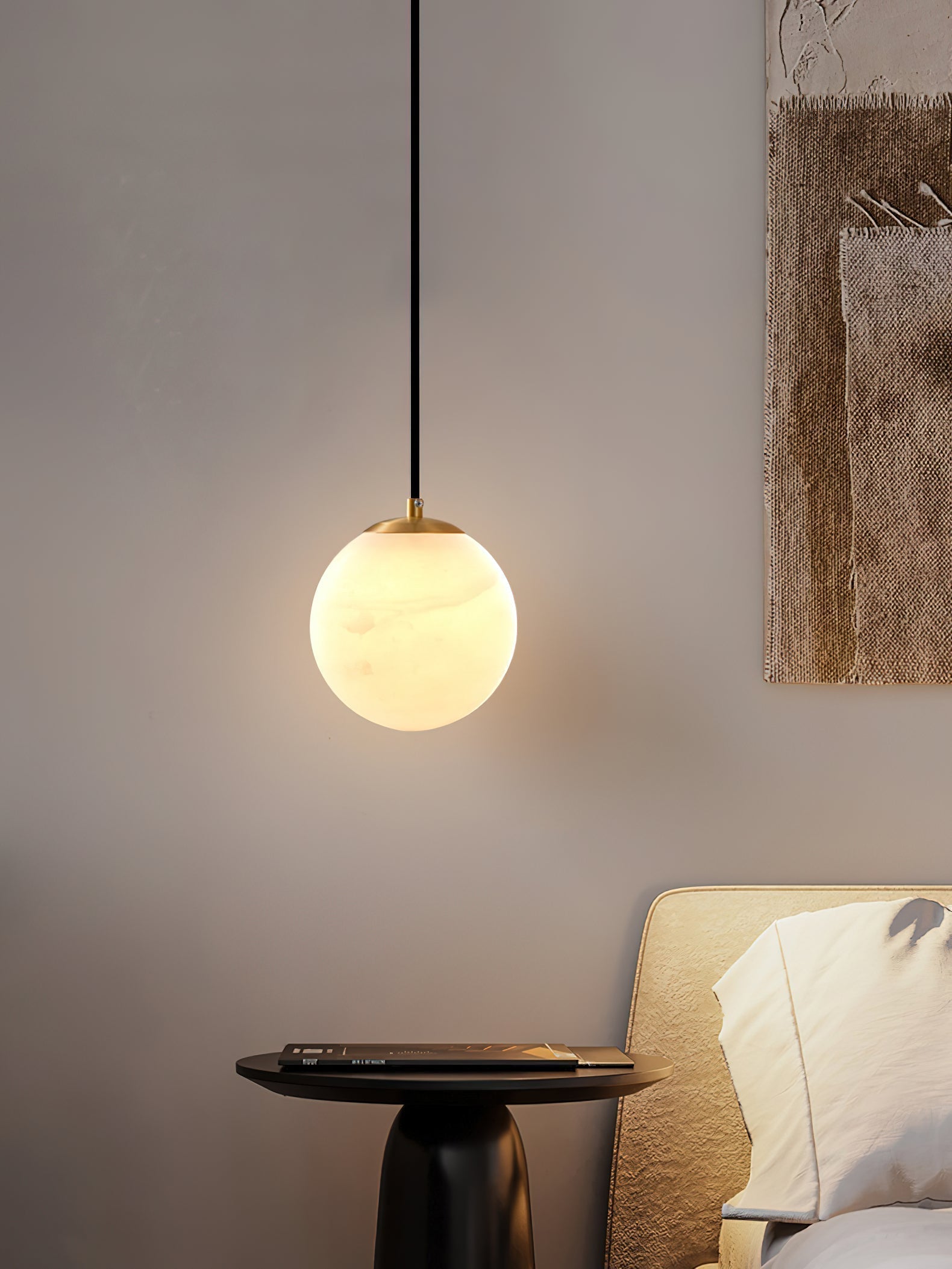 Uphaara Alabaster Pendant Light