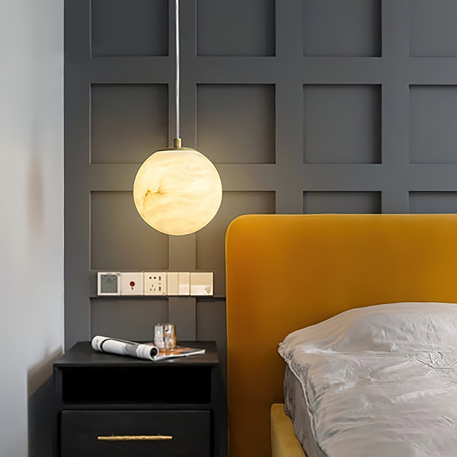 Uphaara Alabaster Pendant Light