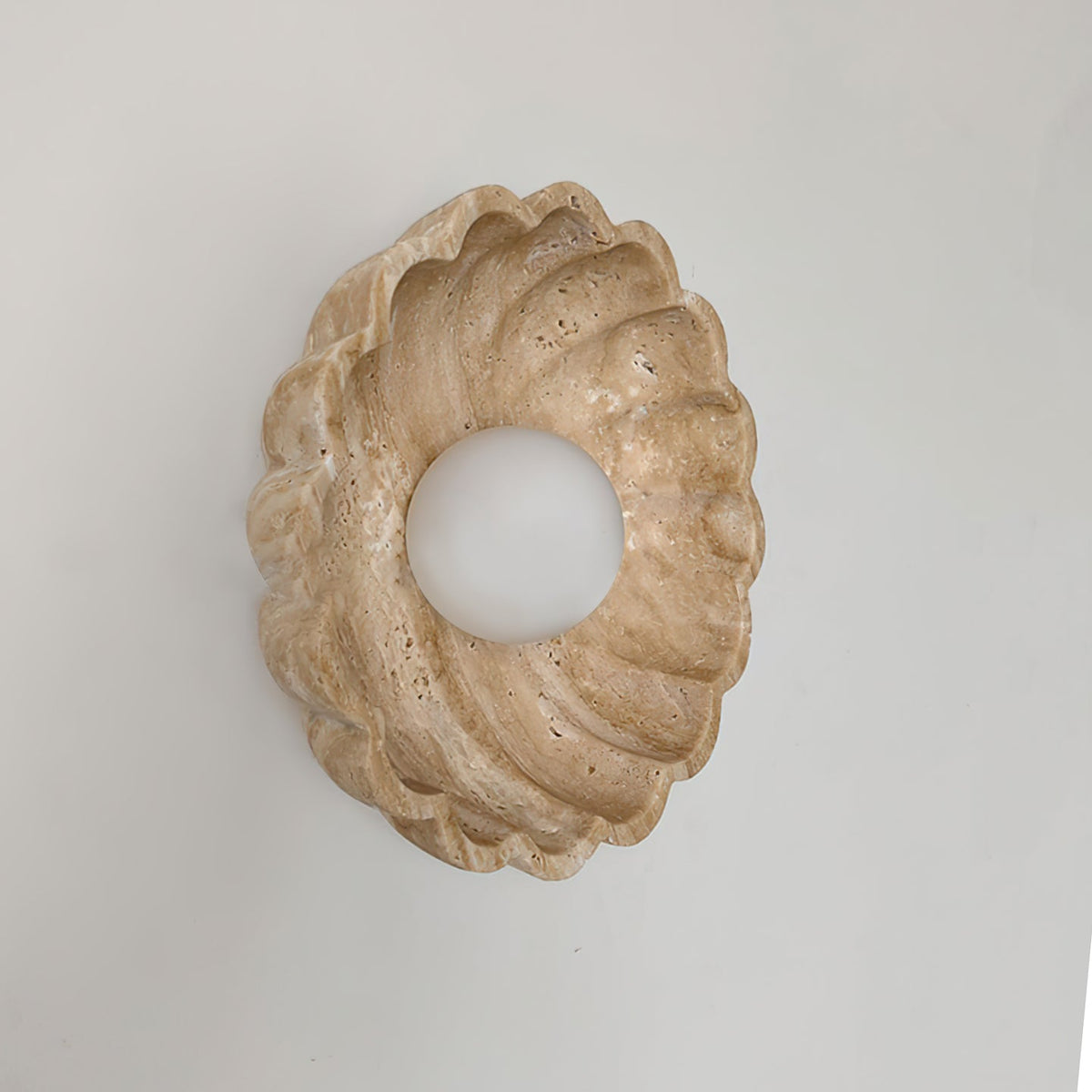 Valielia Flower Wall Lamp Yellow Travertine
