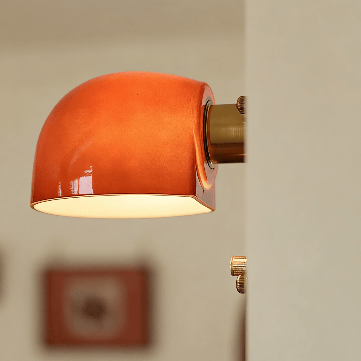 Rufus Scarlet Dome Wall Sconce