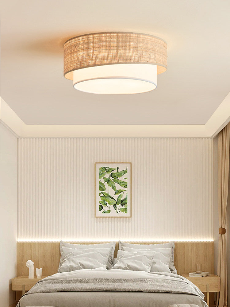 Dalescombe Raffia Flush Mount