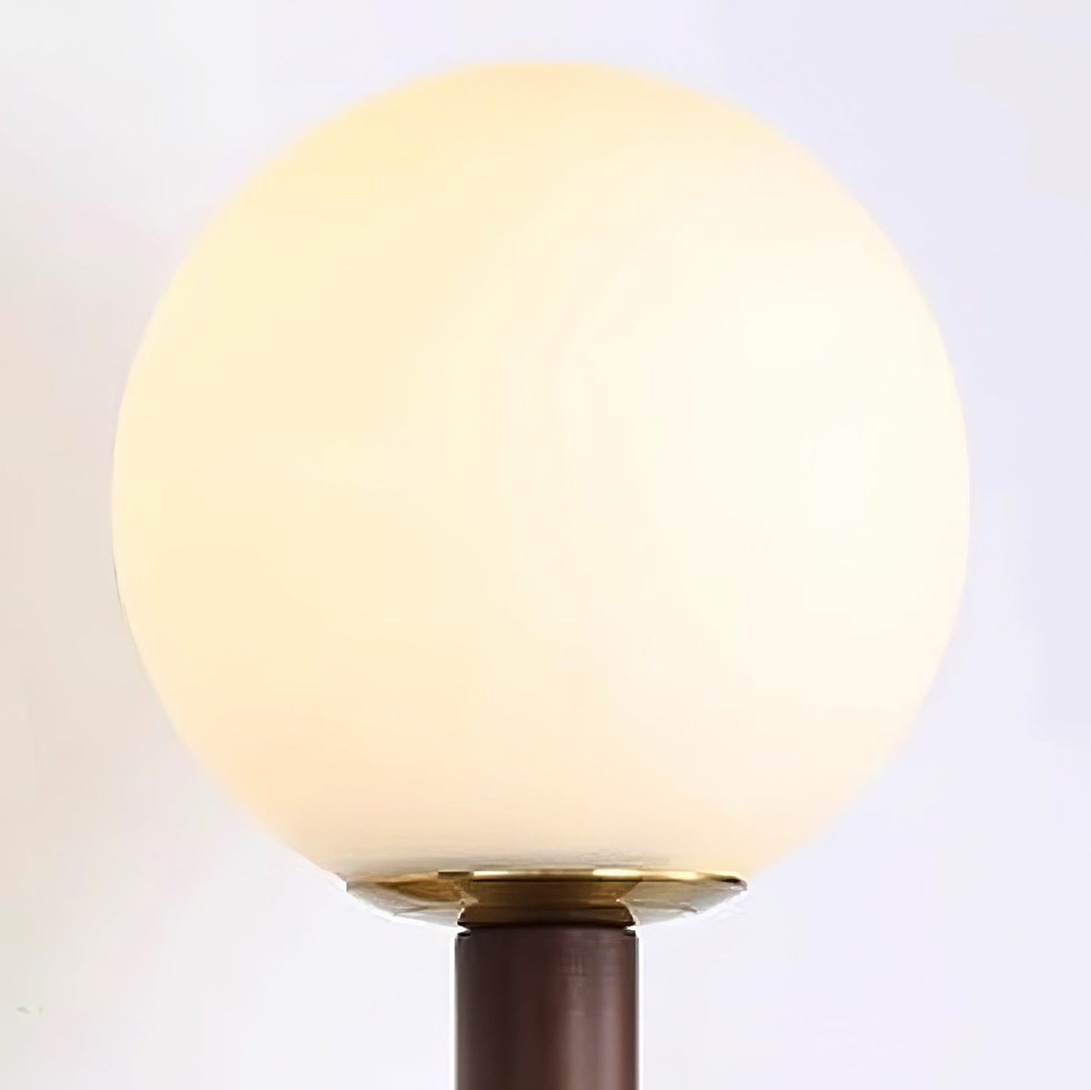 Wall Lamp Gourd in Metal Wood and Glass Modern Style