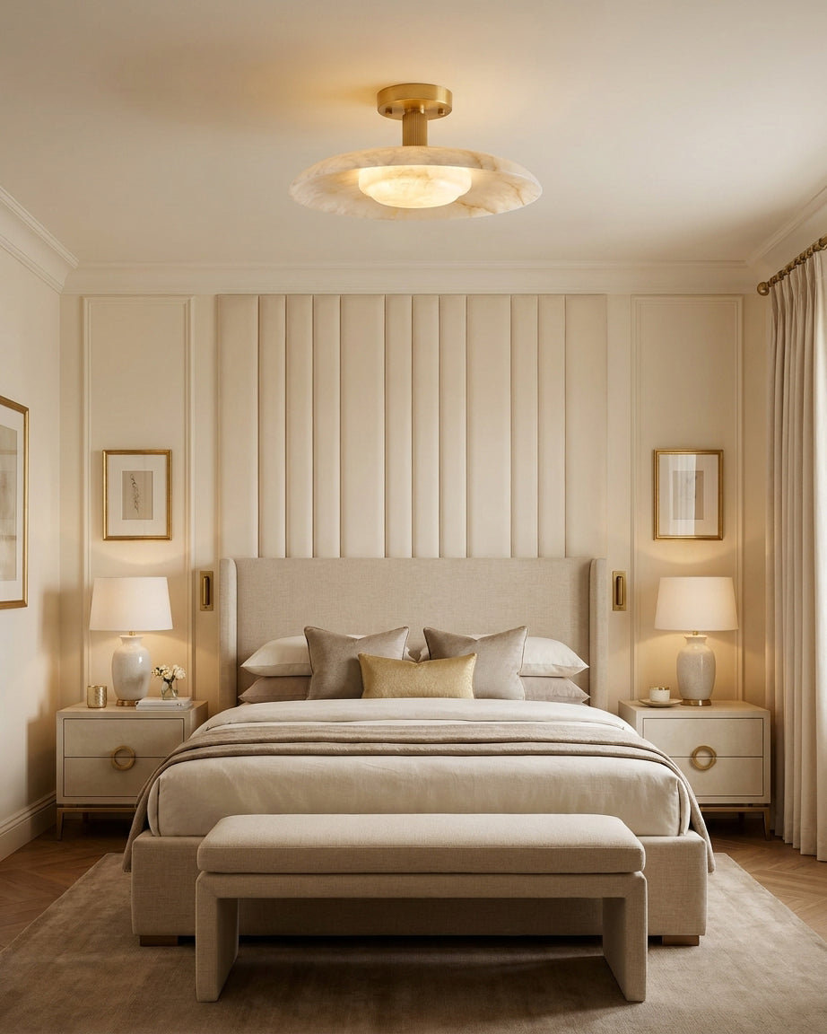 Avenorella Alabaster Flush Mount