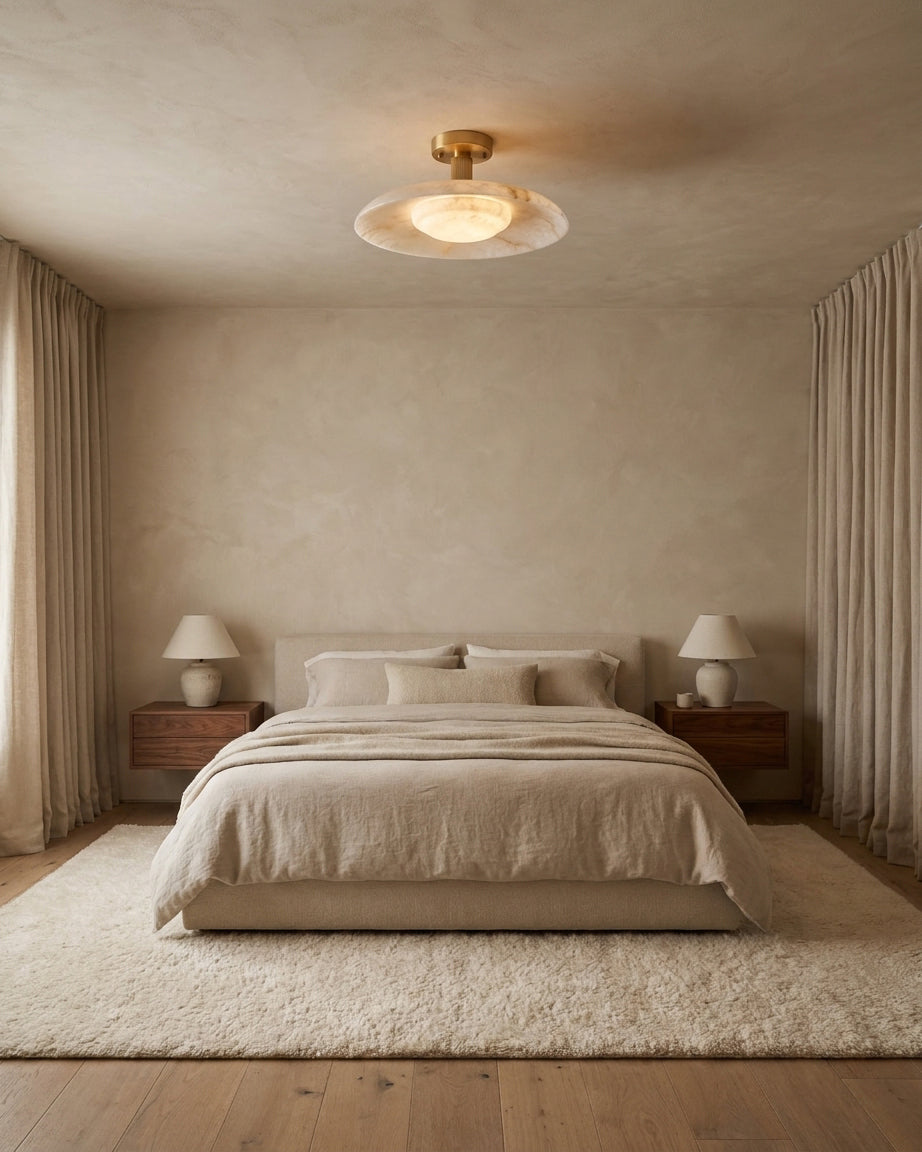 Avenorella Alabaster Flush Mount