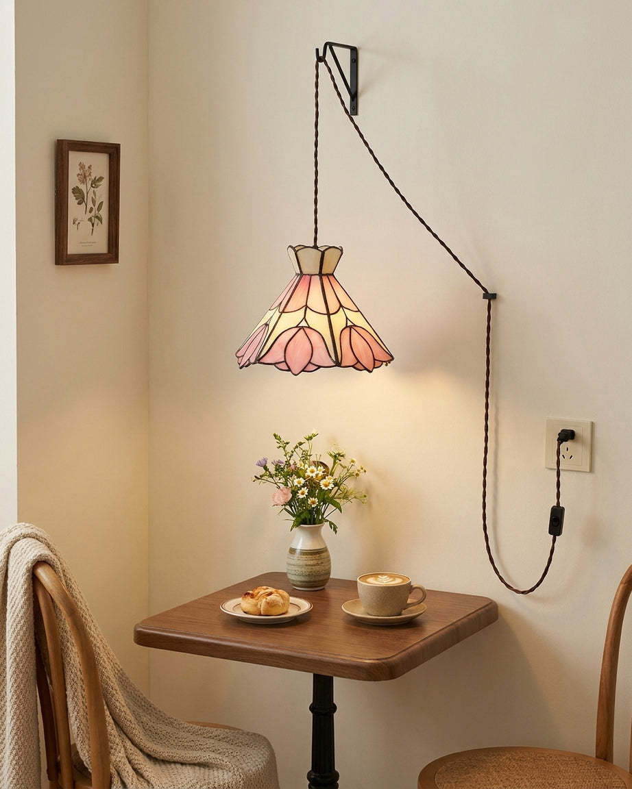 Cireielle Tiffany Plug In Pendant Light