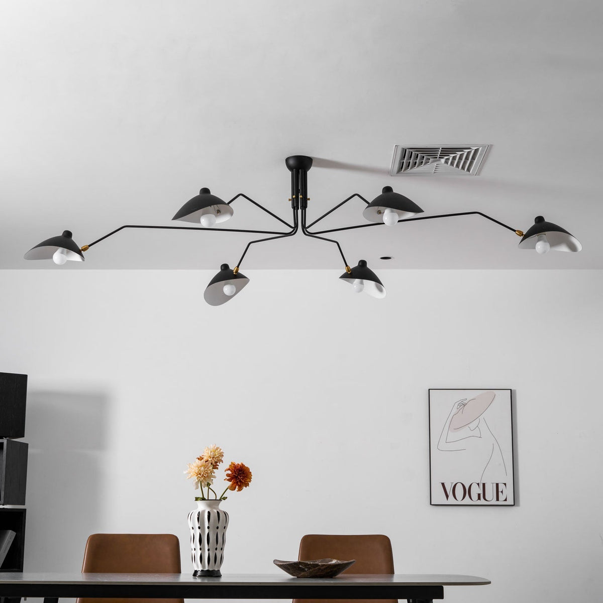 Renuelle Ceiling Light Three Arm Minimalist