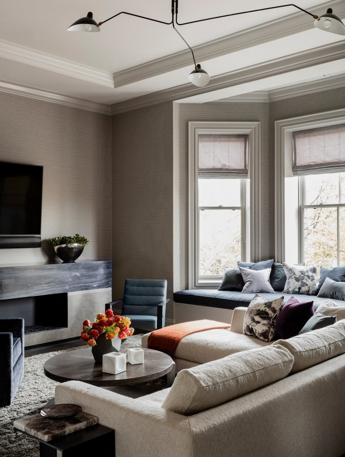 Renuelle Ceiling Light Three Arm Minimalist