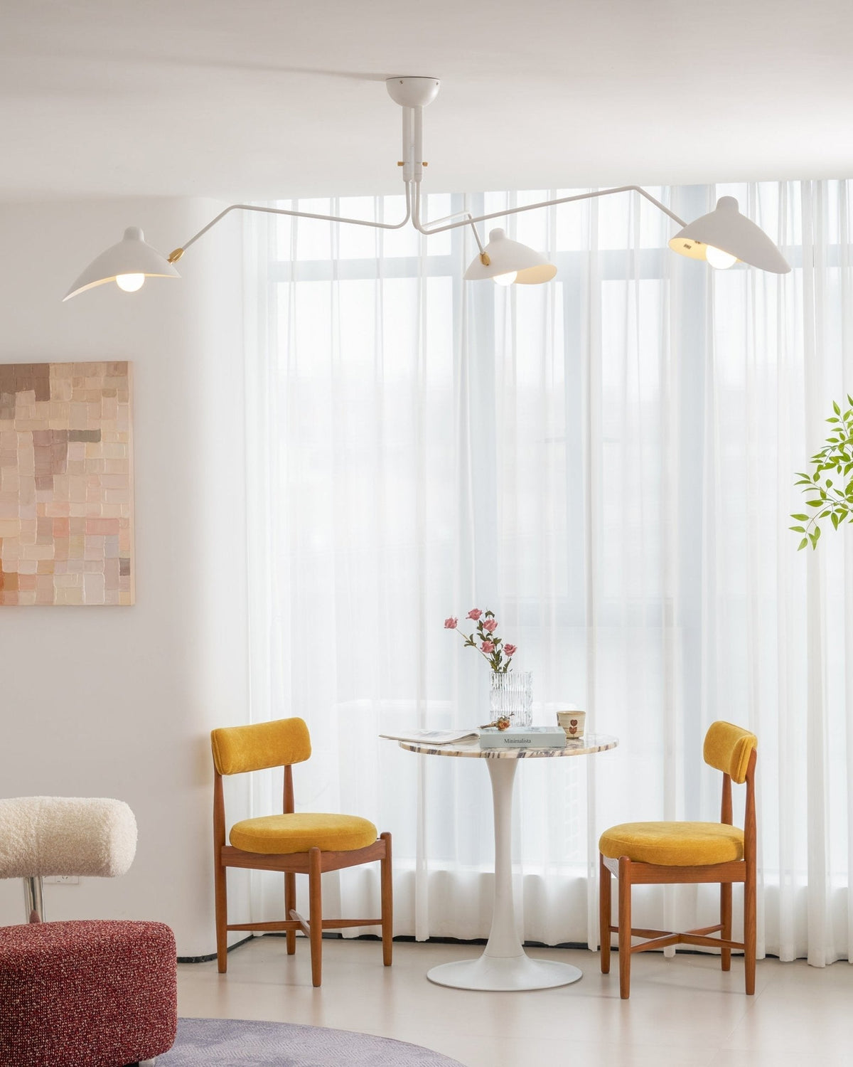 Renuelle Ceiling Light Three Arm Minimalist