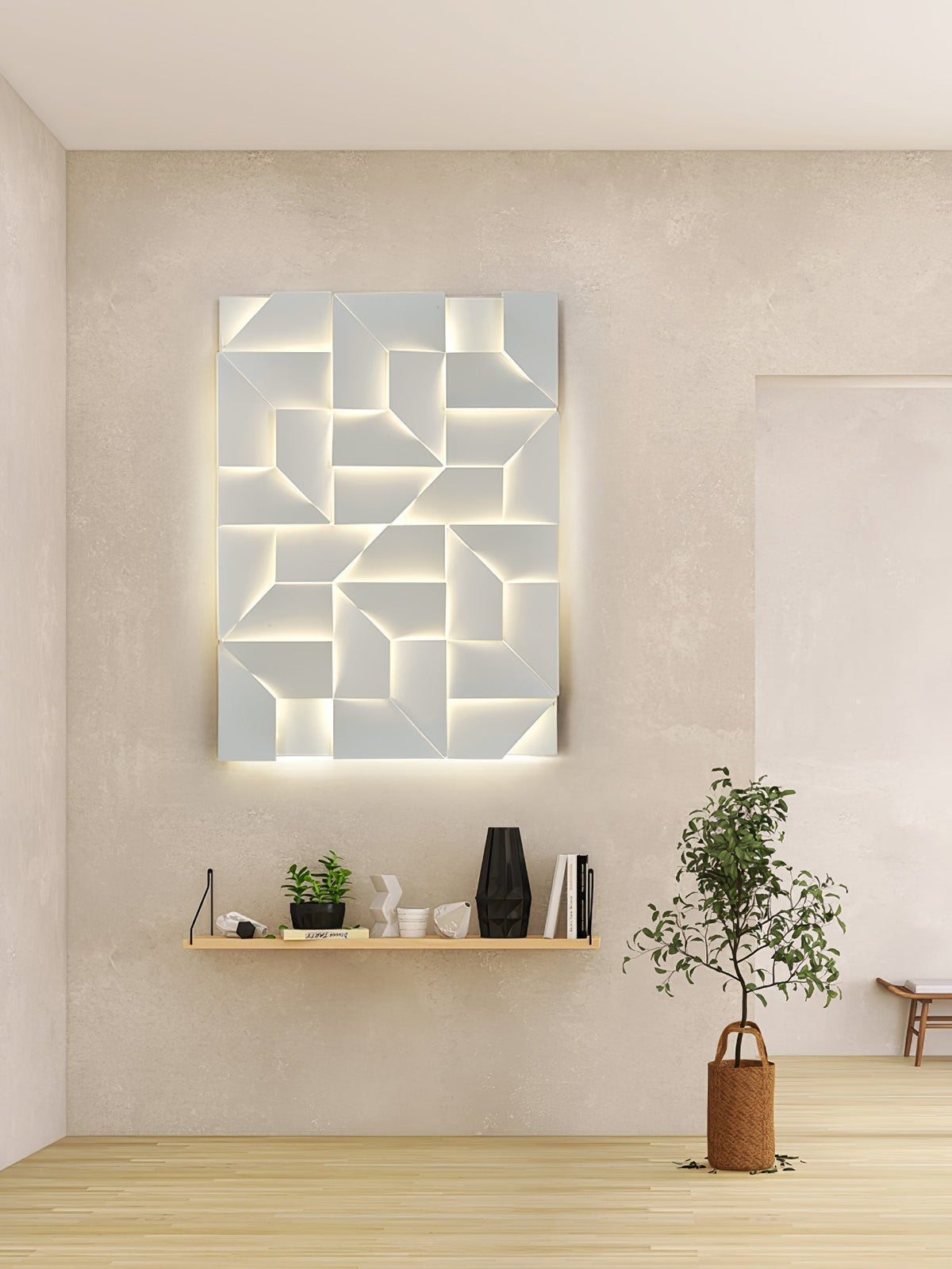 Deloza Shadows Rechargeable Grand Sconce Wall lamp