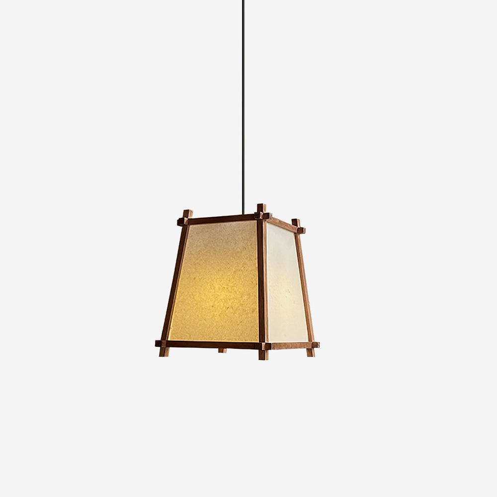 Ritta Pendant Light Fabric Geometric Frame