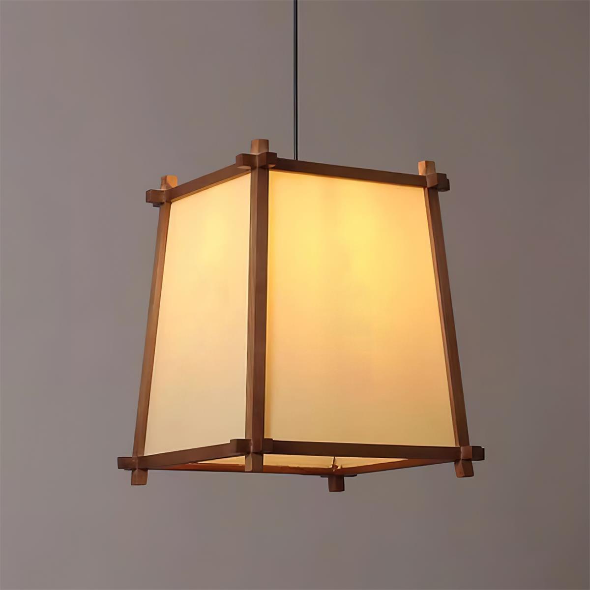 Ritta Pendant Light Fabric Geometric Frame