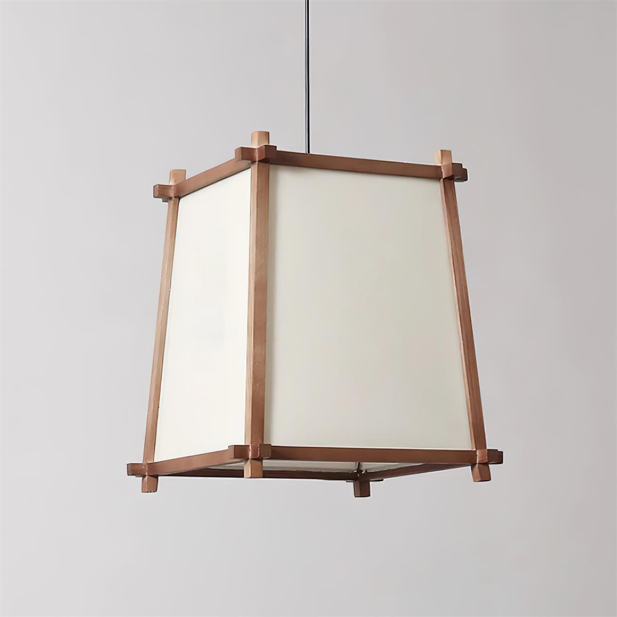 Ritta Pendant Light Fabric Geometric Frame