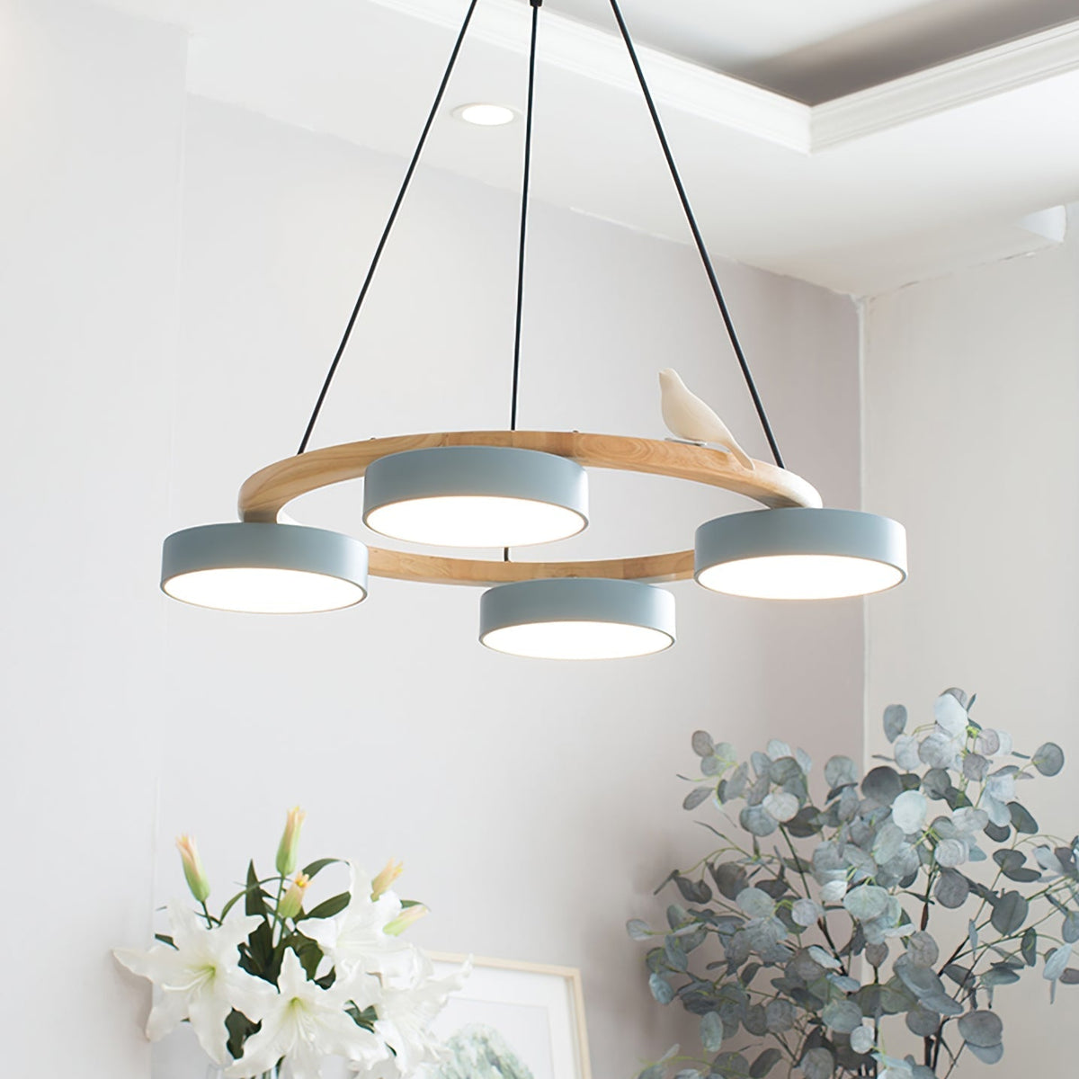 Tokagal Chandelier Bird Round