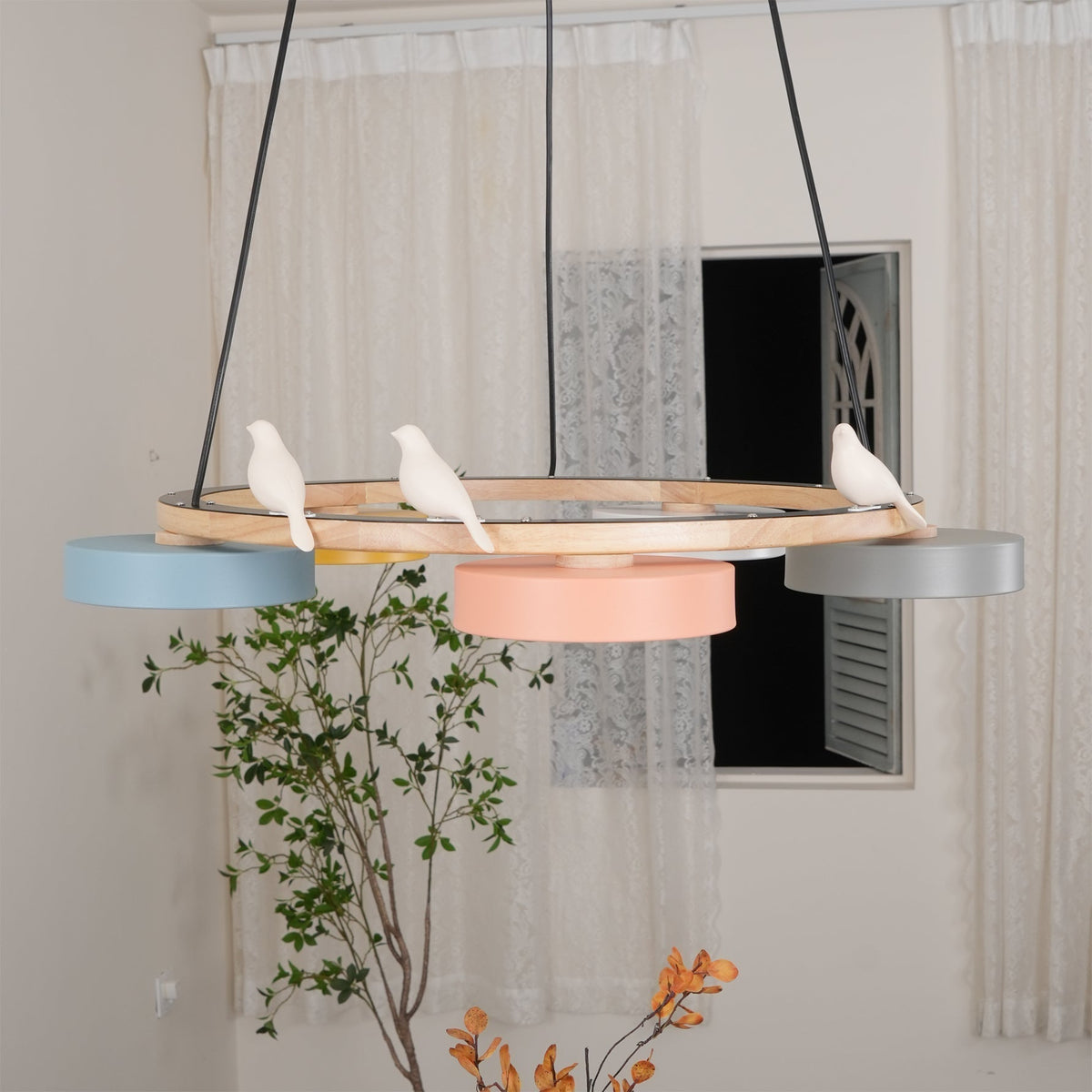 Tokagal Chandelier Bird Round
