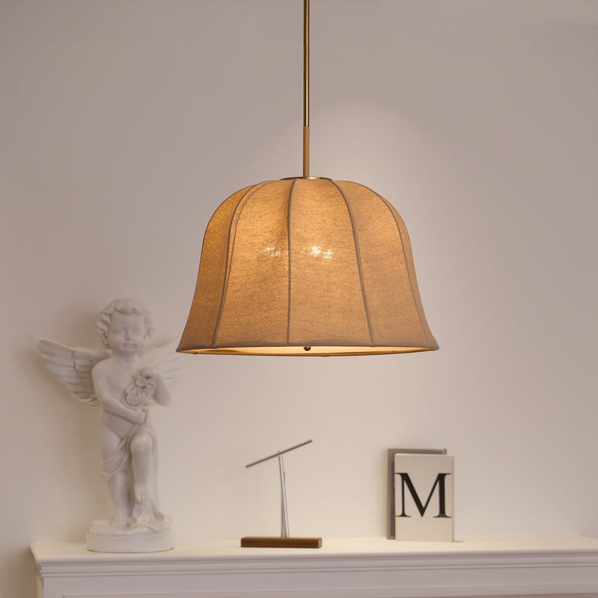 Guruvis Pendant Light Bell Fabric Line