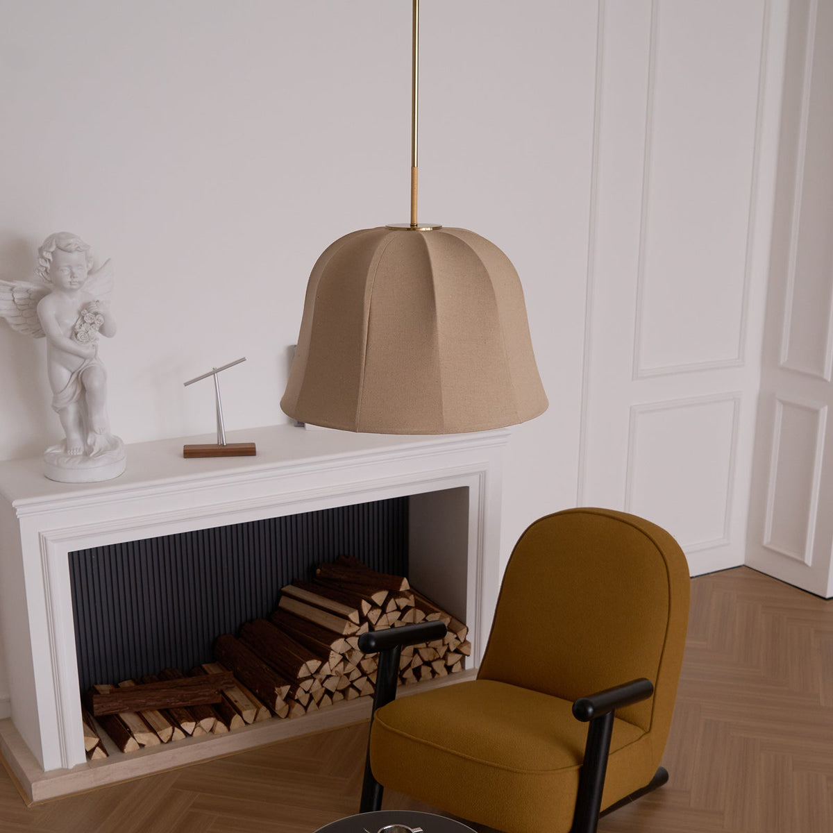 Guruvis Pendant Light Bell Fabric Line