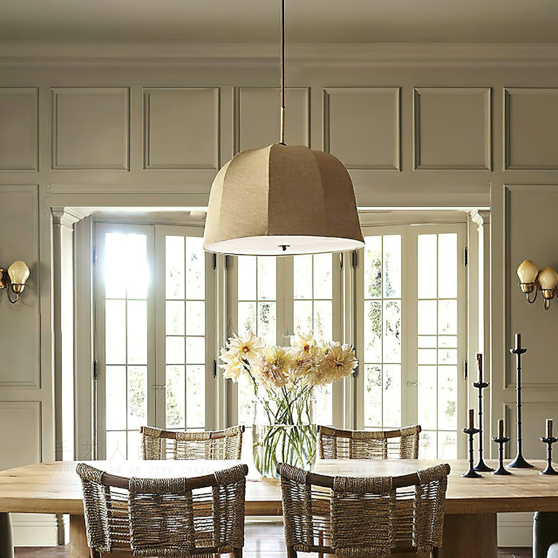 Guruvis Pendant Light Bell Fabric Line