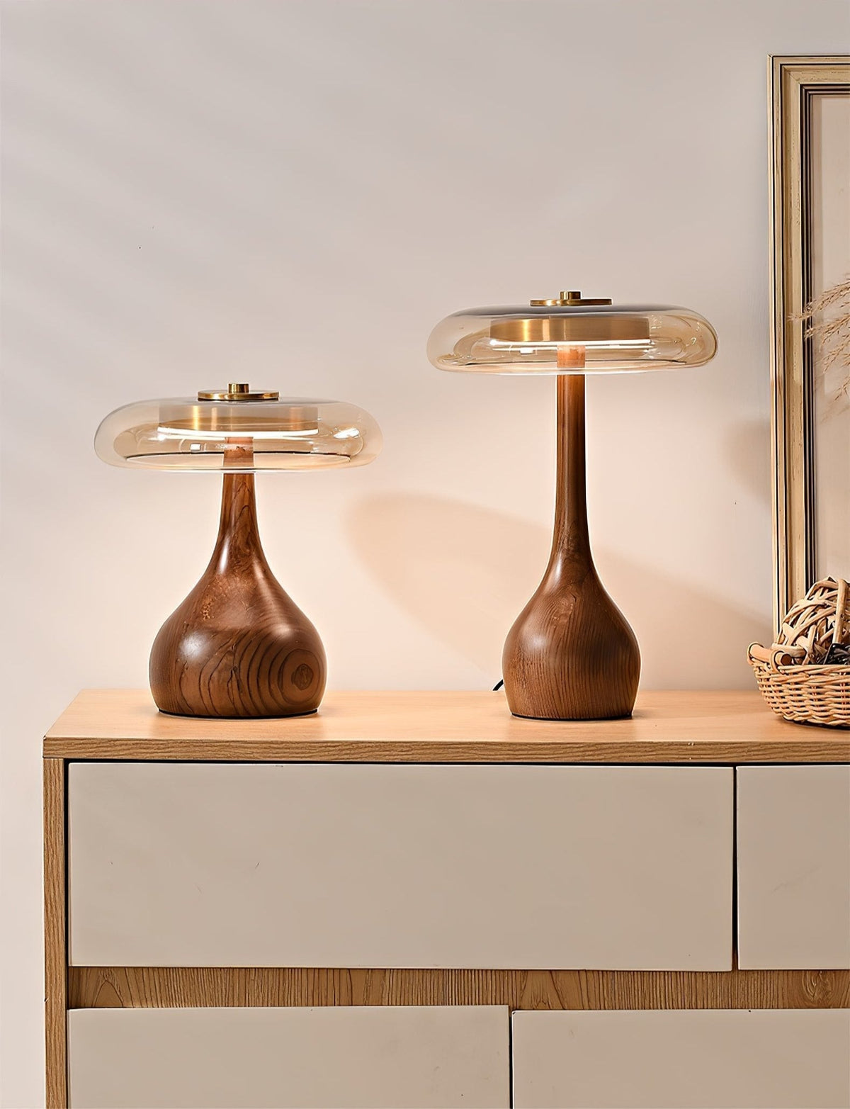 Bux Modern Wood Table Lamp
