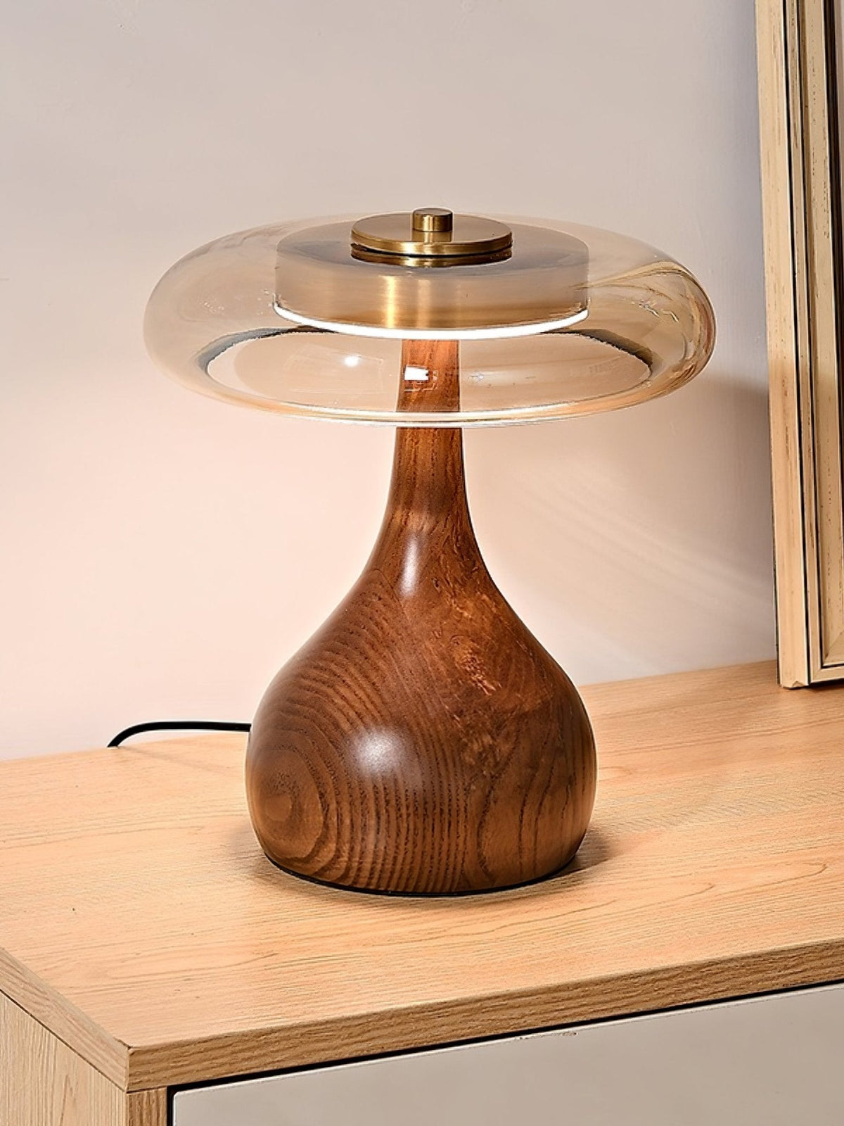 Bux Modern Wood Table Lamp