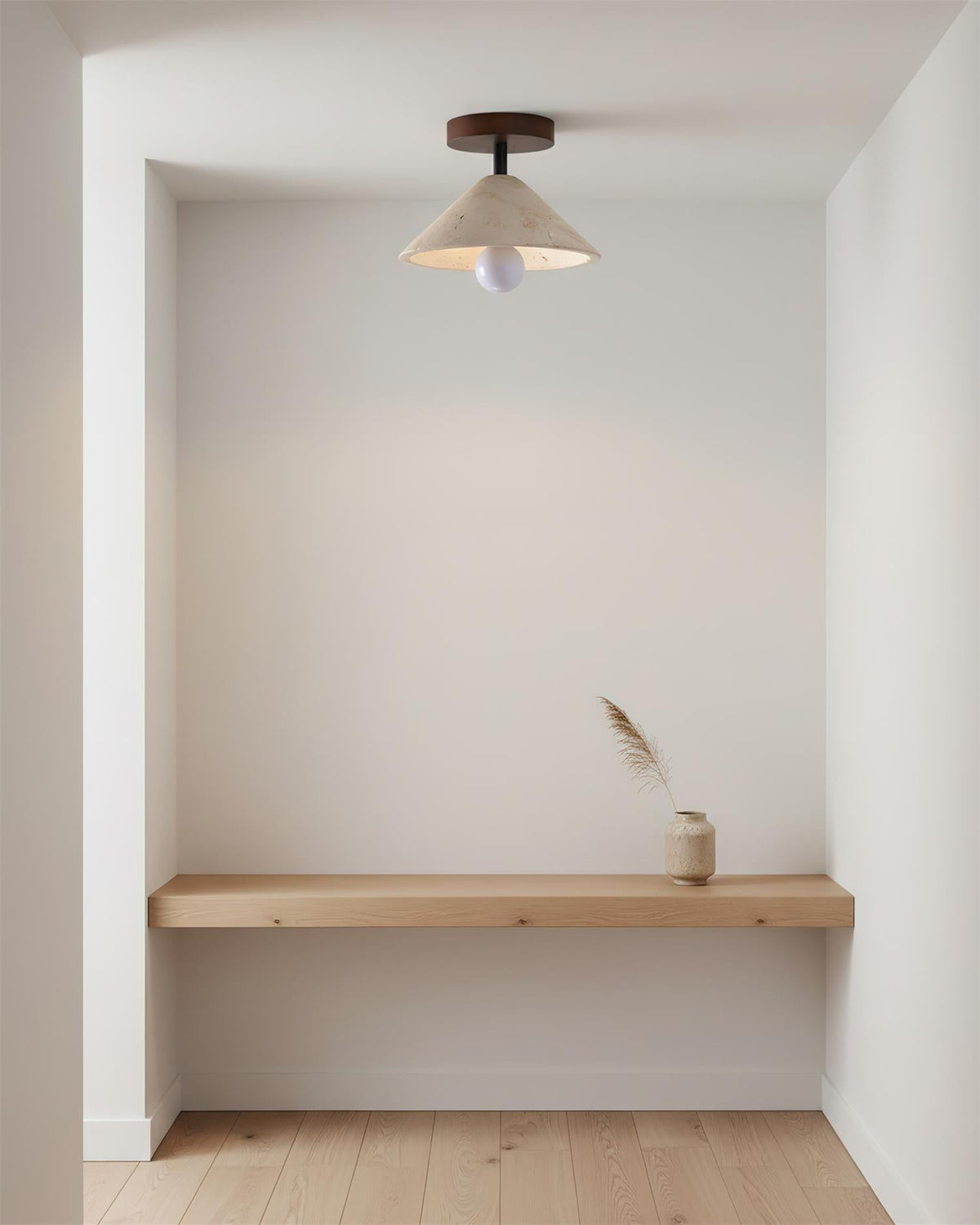 Valorian Travertine Ceiling Lamp
