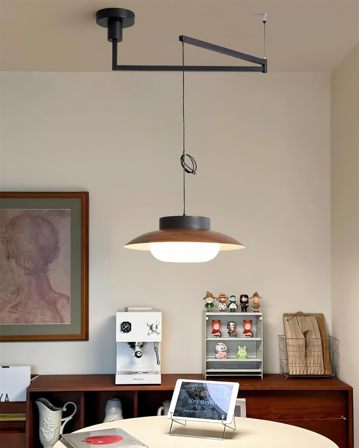 Teriivise Swing Arm Pendant Lamp