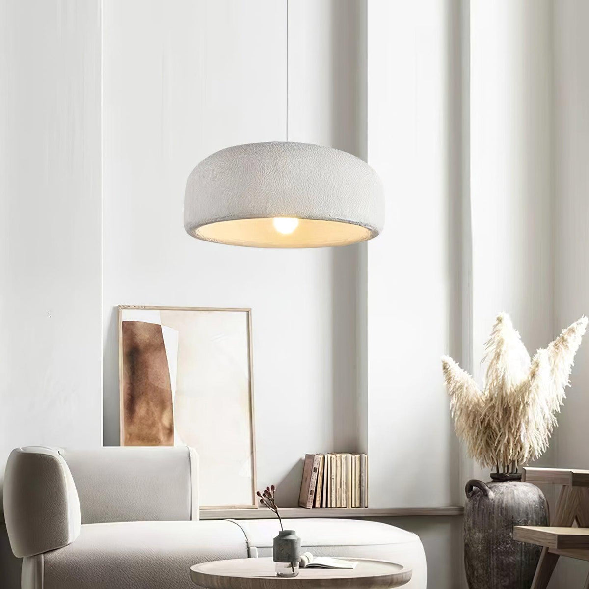 Fivigal Modern Cloud Dome Pendant Light, Gray